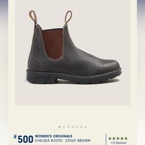 Women’s Blundstone 500 - size 9 - stout brown - worn once